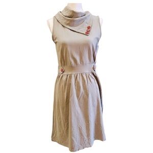 Matilda Jane Gray and Red Sheath Dress Medium